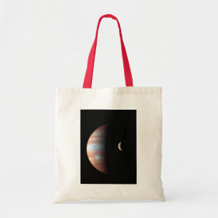 Tote Bag Planète géante gazeuse Jupiter et lune galiléenne 