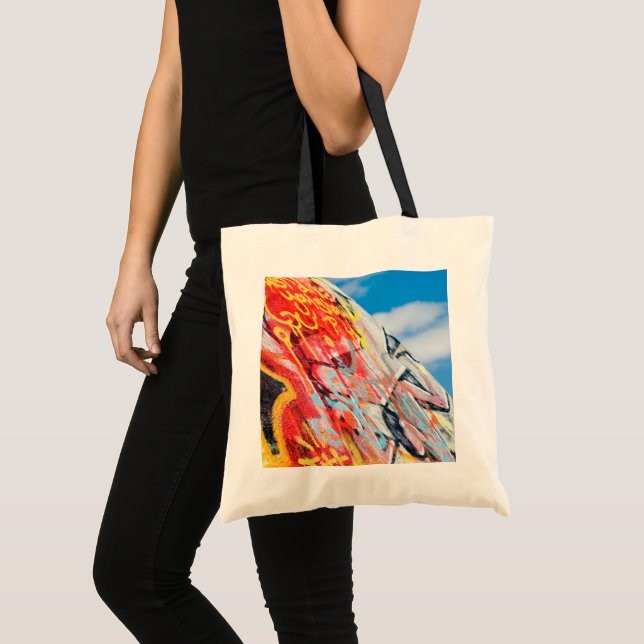 Tote Bag planète graffiti (Devant (produit))