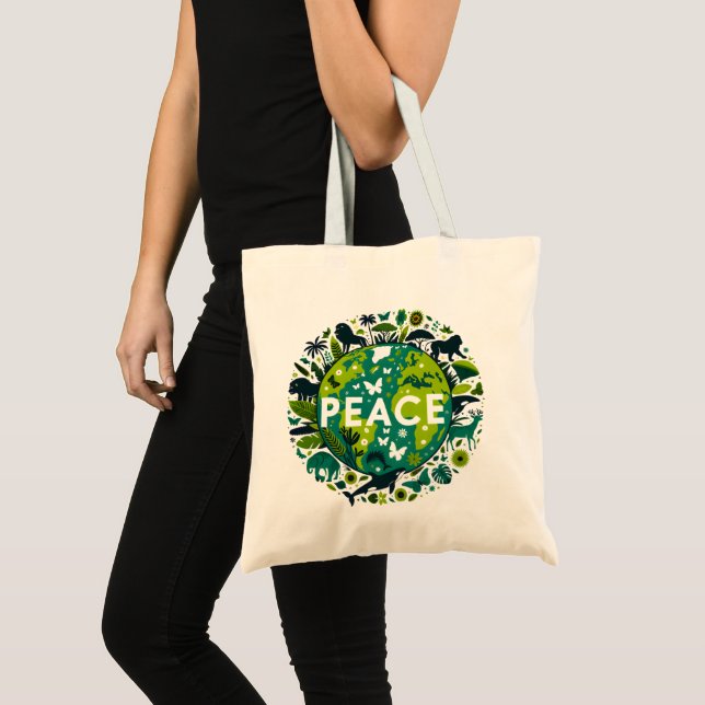 Tote Bag Planète pacifique - Sauver l'environnement (Devant (produit))