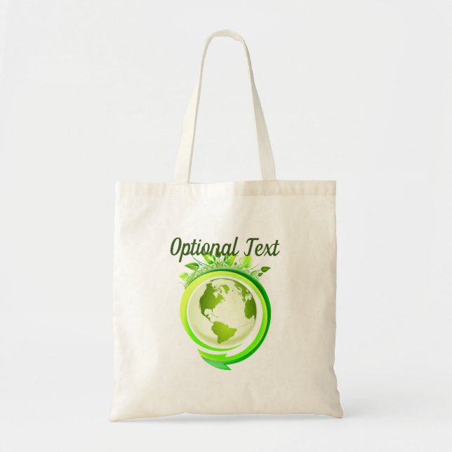 Tote Bag Planète verte jour des terres (Devant)