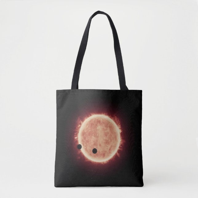 Tote Bag Planètes Transitant Red Nwarf Star Dans Trappist-1 (Devant)