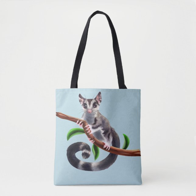 Tote Bag planeur de sucre sur une branche (Devant)