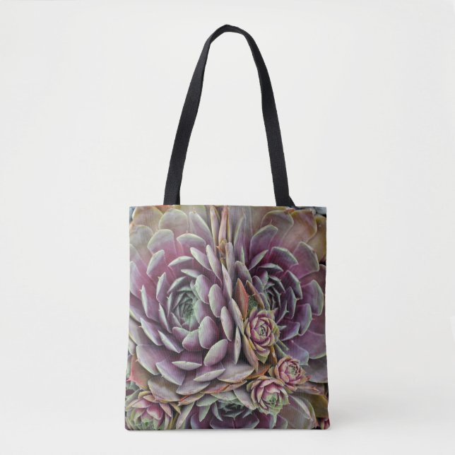 Tote Bag Plante de cactus poules et poussins (Devant)