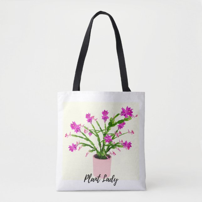 Tote Bag Plante Lady Cactus (Devant)