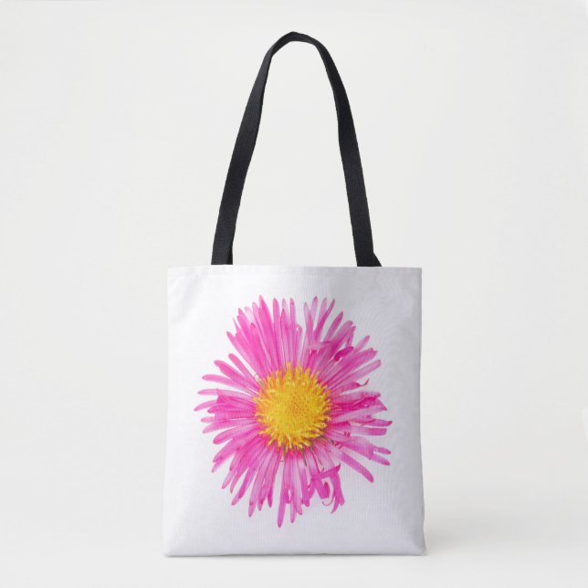 Tote Bag Plante original mignon FLEURS PINK simple (Devant)