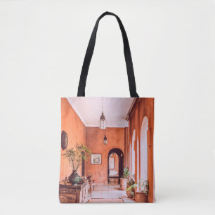 TOTE BAG PLANTERS AVEC PLANTE PRÈS DE LA ZONE CAOUTCHOUC 