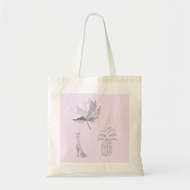 Tote Bag Plantes avec la chaussure (Devant)