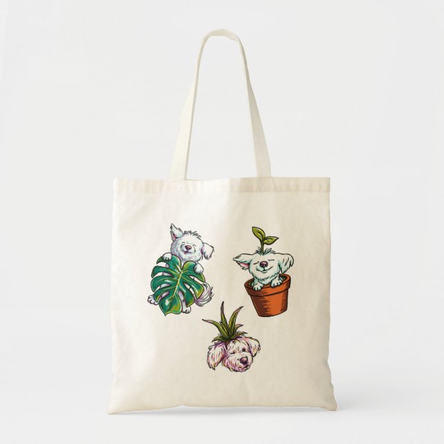 Tote Bag Planty Pups : Jack (Devant)