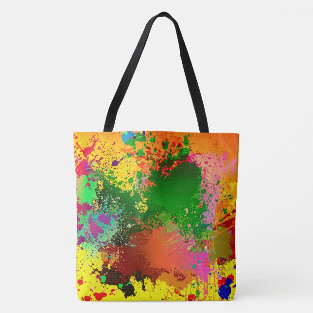 Tote Bag Plaque de peinture Abstraite (Devant)