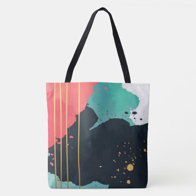 Tote Bag Plaque de peinture Abstraite (Devant)