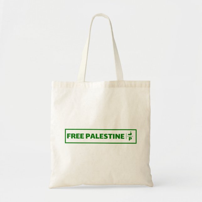Tote Bag Plaque d'immatriculation de voiture Palestine - Fr (Devant)