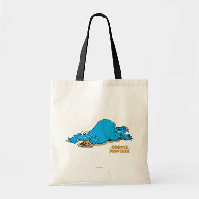 Tote Bag Plaque Monster de Cookies vintage (Devant)