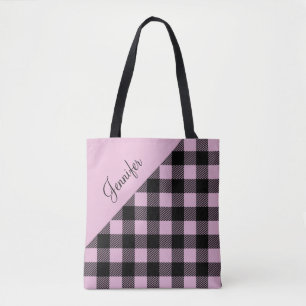 Tote Bag Plat rose moderne personnalisé