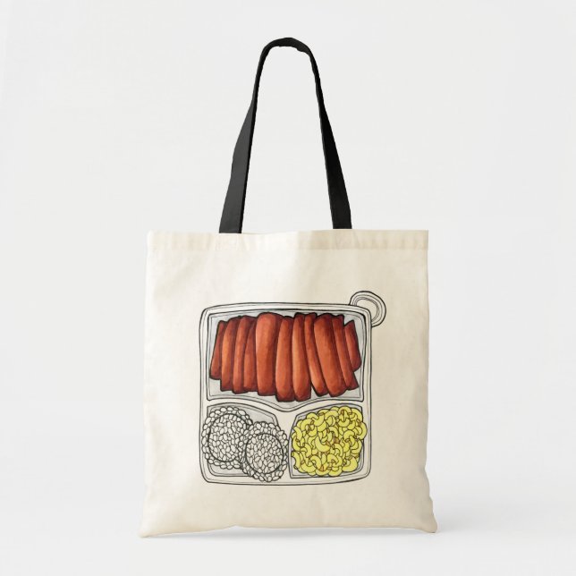 Tote Bag Plate de cuisine hawaïenne Déjeuner Riz Macaroni S (Devant)