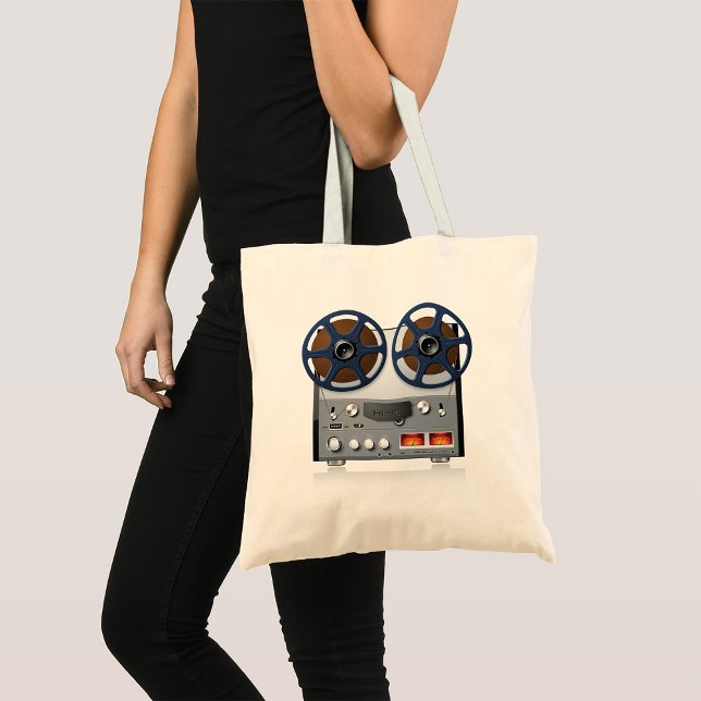 Tote Bag Platine à bande vintage pour audiophile (Créateur téléchargé)