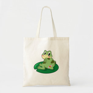 Tote Bag Plâtre Coeur Feuille de grenouille