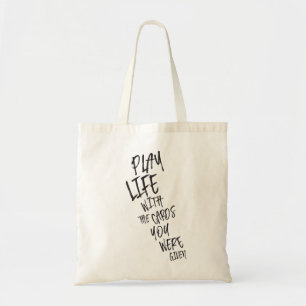 Tote Bag Play Life - Motivation de la vie quotidienne pour 