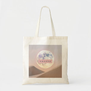 Tote Bag Pleine Lune de Rêve Personnalisée au-Dessus du Dés
