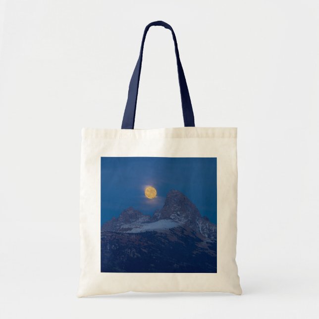 Tote Bag Pleine lune en hausse | Grand Teton Driggs, Idaho (Devant)