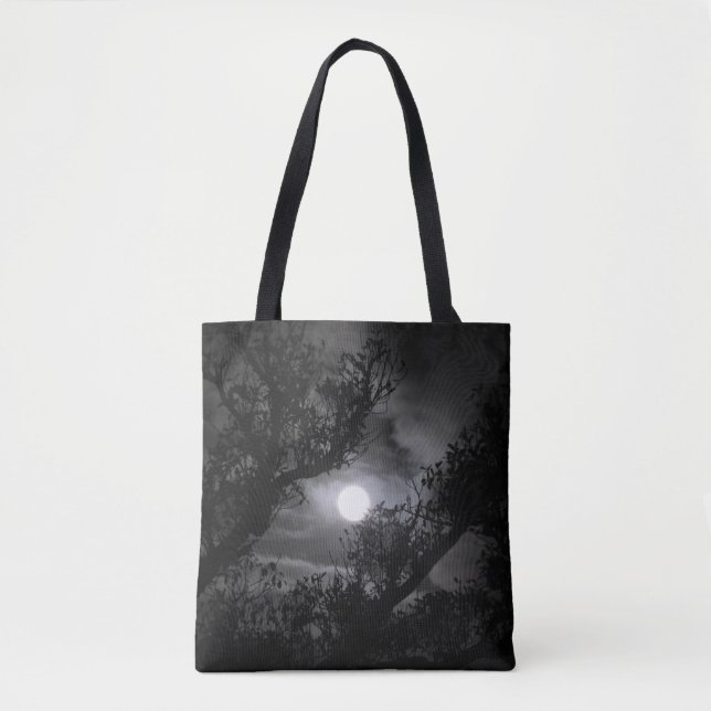 Tote Bag Pleine lune par les branches (Devant)