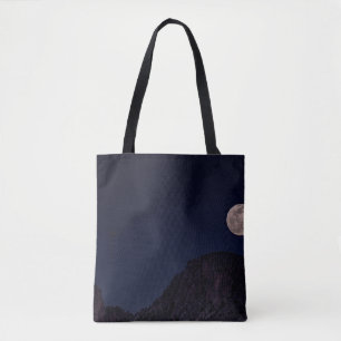 Tote Bag Pleine lune SUR LA MONTAGNE