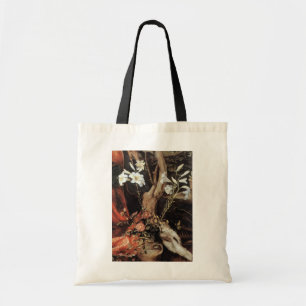 TOTE BAG PLILLES BLANCHES ET ROSES - MAGIE DE NOËL