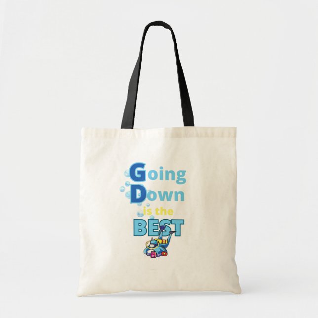 Tote Bag Plongée sous-marine amusante (Devant)