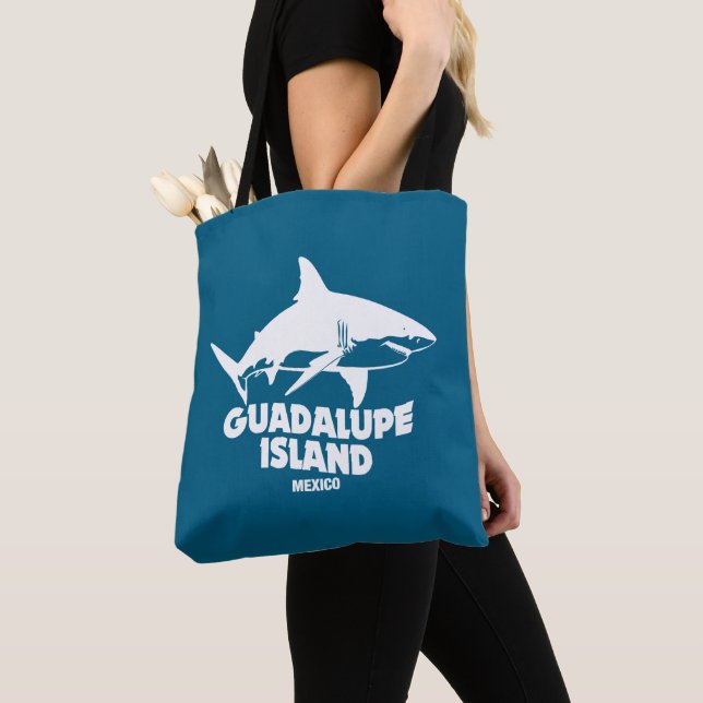 Tote Bag Plongée Sous-Marine Avec Requins Île De Guadalupe (De près)