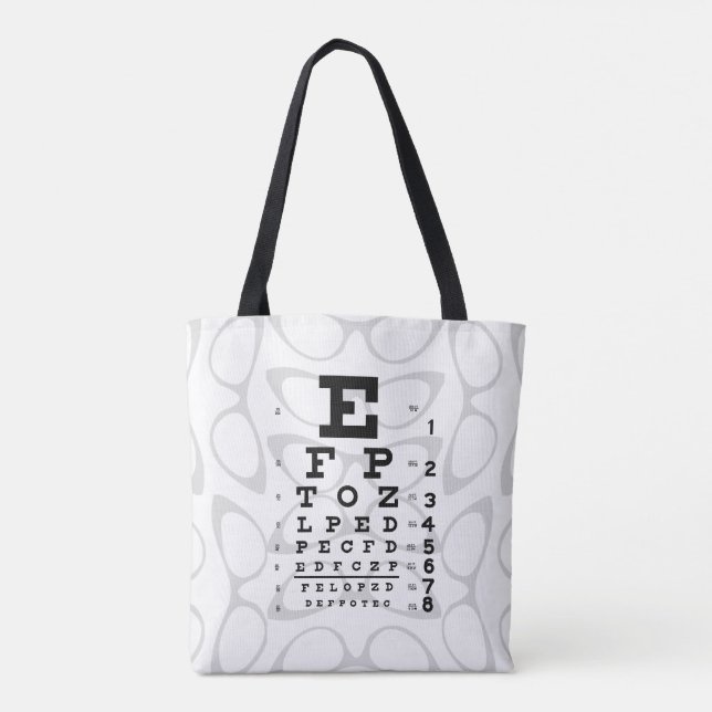 Tote Bag Plots réflectorisés de diagramme d'oeil d'art de (Dos)