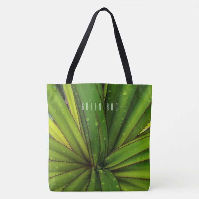 Tote Bag Pluie matinale sur le pin à vis (Devant)