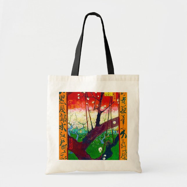 Tote Bag Plum à fleurs (après Hiroshige), Van Gogh (Devant)