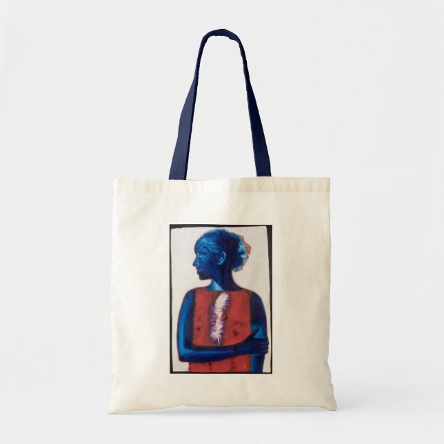 Tote Bag Plume blanche (Devant)