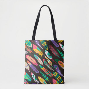 Tote Bag Plumes colorées