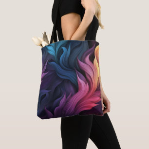 Tote Bag Plumes colorées Abstraites