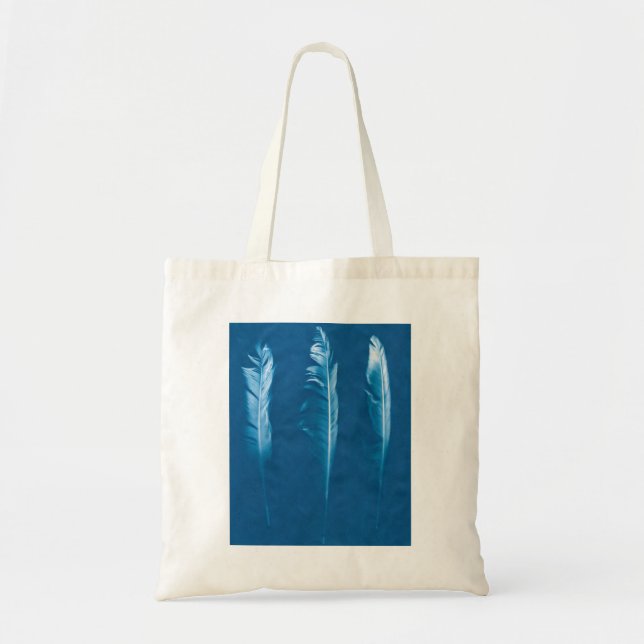 Tote Bag Plumes Cyanotypes (Devant)