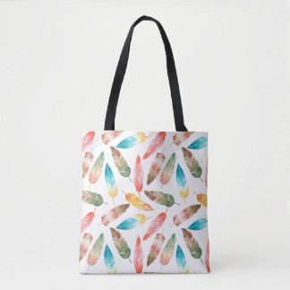 Tote Bag Plumes de couleur