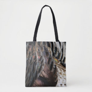 Tote Bag Plumes de Dindon Sauvage I Design Abstrait de la N