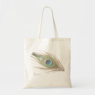 Tote Bag Plumes Peacock personnalisées
