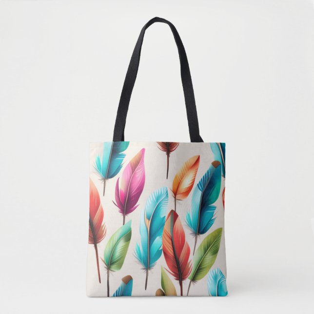 Tote Bag Plumes tape-à-l'œil (Devant)