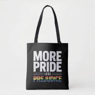 Tote Bag Plus de fierté moins de préjugés Mois de la fierté