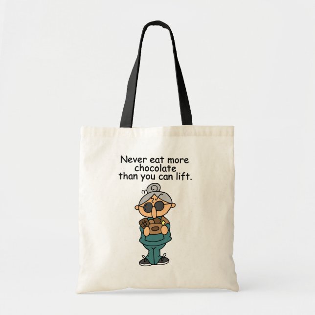 Tote Bag Plus d'Humours au chocolat (Devant)