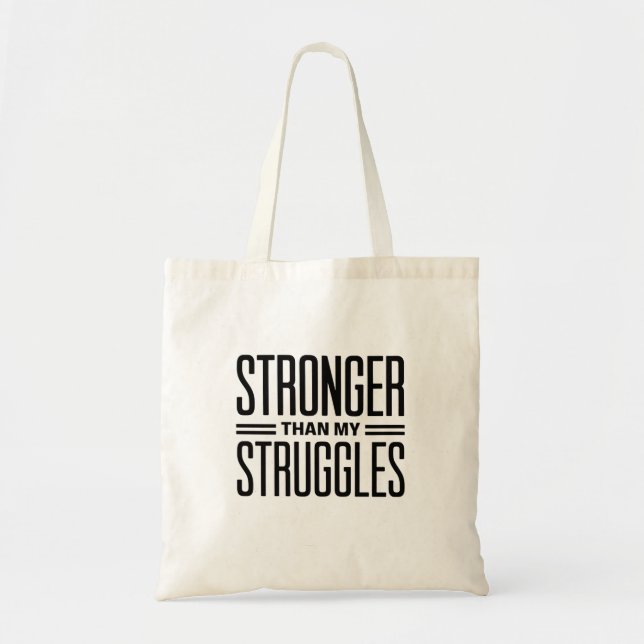 Tote Bag Plus forte que mes luttes (Devant)