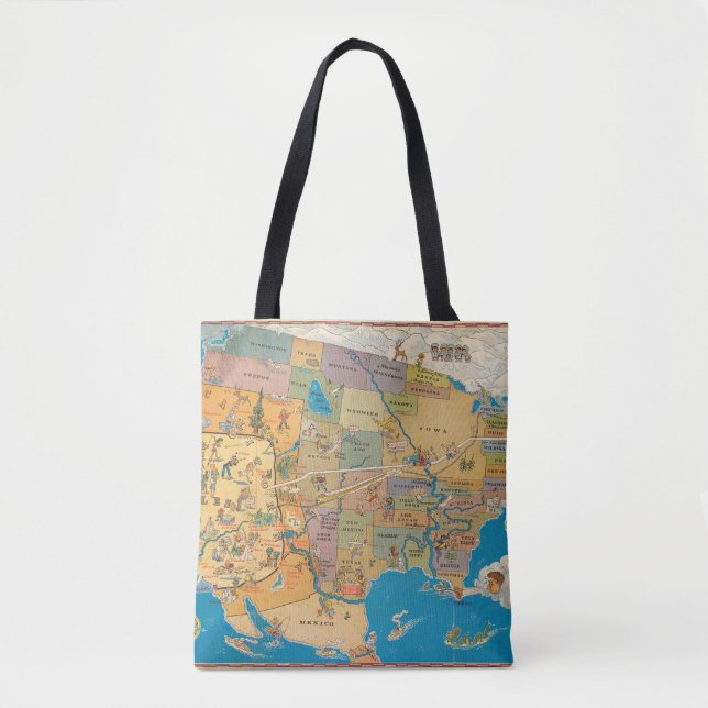 Tote Bag "Plus grand ! "Los Angeles et les Etats-Unis (Devant)
