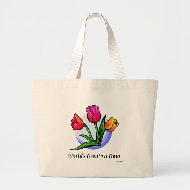 Tote Bag Plus grand Oma du monde (Devant)