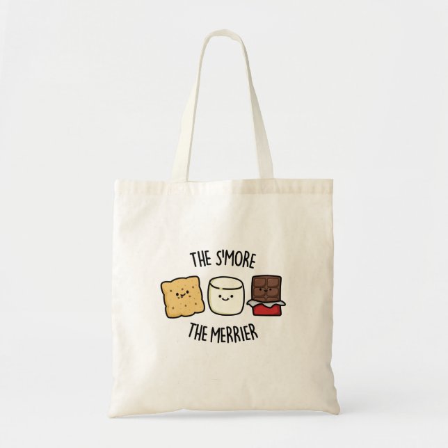 Tote Bag Plus Le Merrier Drôle Pun Plus (Devant)
