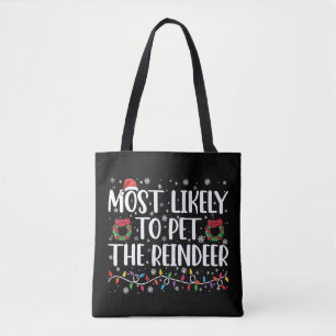Tote Bag Plus susceptible de caresser le renne drôle de Noë