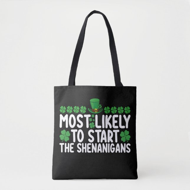 Tote Bag Plus susceptible de déclencher les frasques St Pat (Devant)
