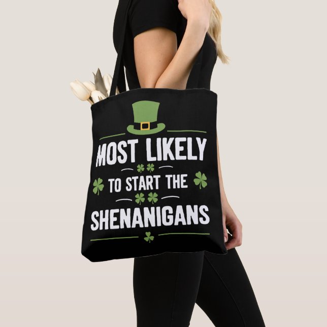 Tote Bag Plus susceptible de déclencher les frasques St Pat (De près)