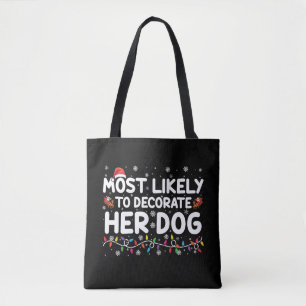 Tote Bag Plus susceptible de décorer son chien Famille Noël