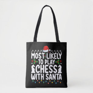 Tote Bag Plus susceptible de jouer aux échecs avec le Père